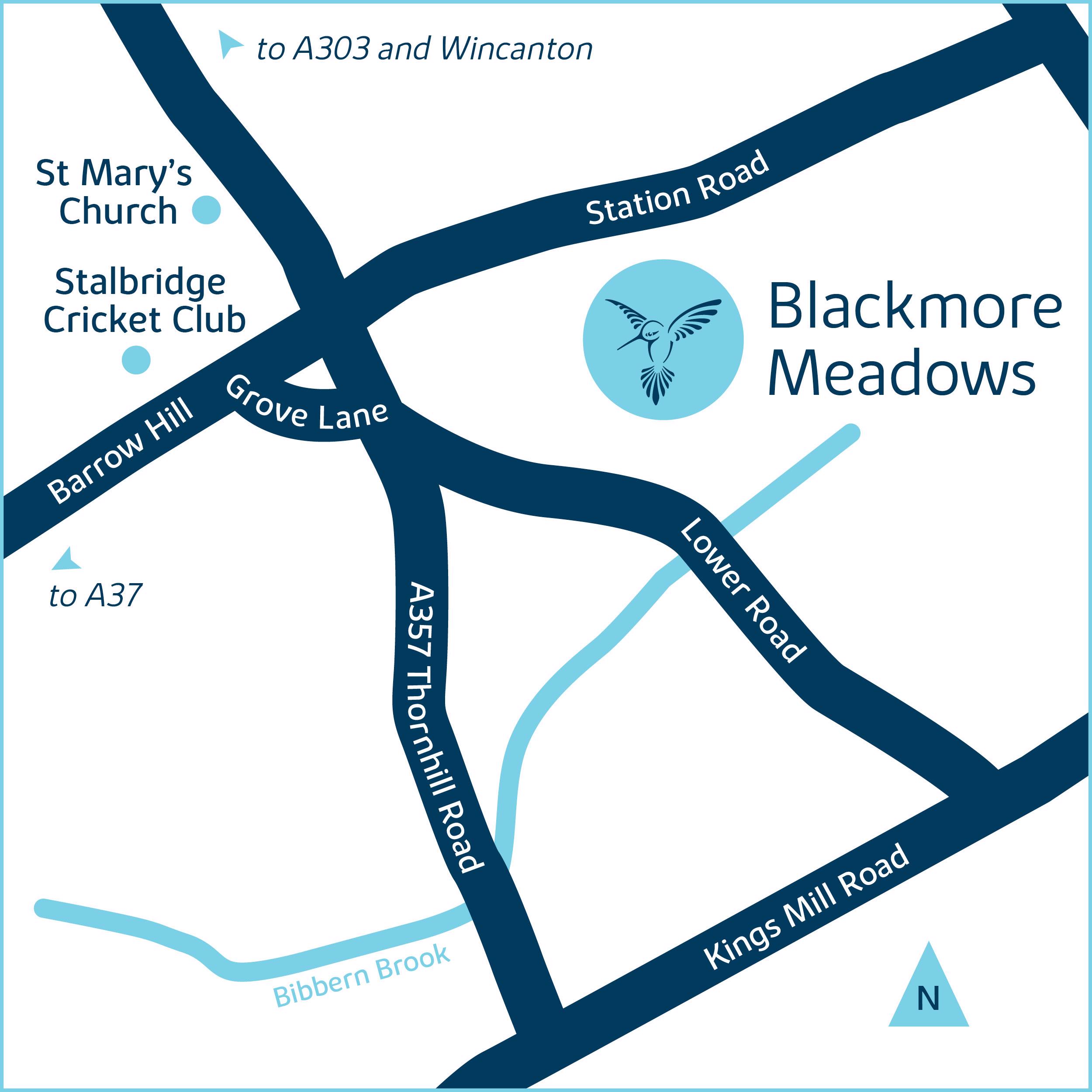 Development map for blackmore meadows